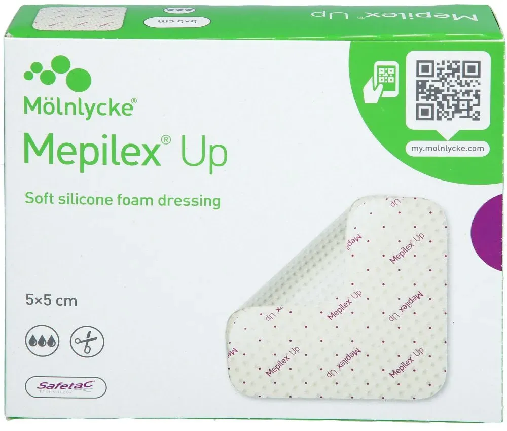 MEPILEX Up 5x5 cm Schaumverband 5 St