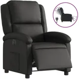 vidaXL Relaxsessel mit Liegefunktion Leder 58,9 x 99,5 x 73,8 cm Schwarz elektrisch