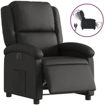 vidaXL Relaxsessel mit Liegefunktion Leder 58,9 x 99,5 x 73,8 cm Schwarz elektrisch