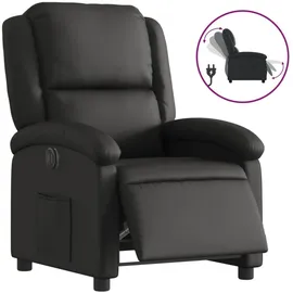vidaXL Relaxsessel mit Liegefunktion Leder 58,9 x 99,5 x 73,8 cm Schwarz elektrisch