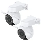 7links 2er-Set WLAN-Pan-Tilt-Outdoor-Kameras 2K