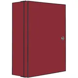 Banjado XXL Medizinschrank Abschliessbar 35x46x15cm Arzneischrank Anthrazit Aus Metall Mit Motiv Burgund