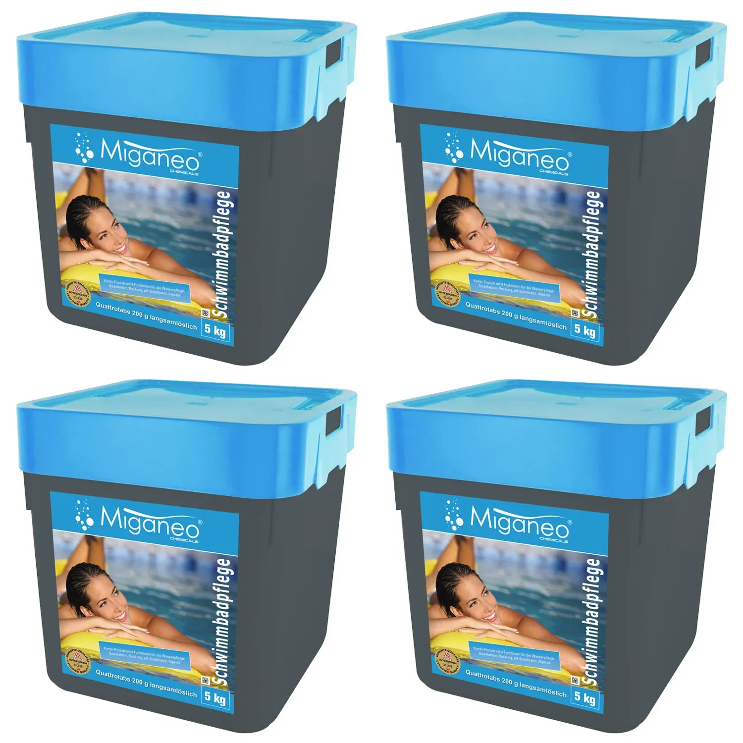 Miganeo Quattrotabs | langsamlösliche 200 g Tabletten | 4 x 5 kg