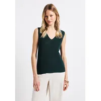 STREET ONE Pullover, mit V-Ausschnitt, Anthrazit, 34