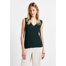 STREET ONE Pullover, mit V-Ausschnitt, Anthrazit, 34