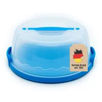 Intirilife Transportbox Behälter Kuchenbox Tortenhaube mit Klickverschluss Transportbehälter Kuchenbehälter