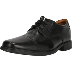 Schnürschuh CLARKS "Tilden", Herren, Gr. 44, schwarz, Leder, elegant, Schuhe, im klassischen Design
