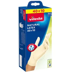 Vileda Natural Latex 40+10 Stück, Größe M/L, VIMUL1028340GR