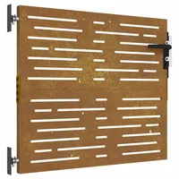 vidaXL Gartentor 85x100 cm Cortenstahl Quadratisches Design