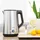 First Austria TZS First Austria Edelstahl Wasserkocher 2200W, 1,7 L, Temperatureinstellung 60-100 Grad, Warmhaltefunktion, Kalkfilter, verdecktes Heizelement, LED Beleuchtungsfarbe