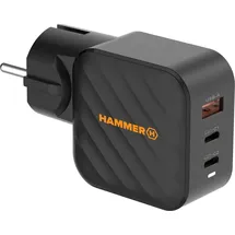 Hammer H Hammer RapidCharge 65-W-Netzteil, 2X USB-C Usb-A, Schnellladung