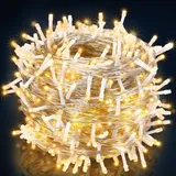 monzana Lichtervorhang LED 40 m warmweiß