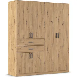 Rauch Drehtürenschrank »Kleiderschrank Schrank Garderobe MAIKA mit Dekor-Front«, 2 Schubladen, in verschiedenen Breiten, Höhen, Farben, MADE IN GERMANY