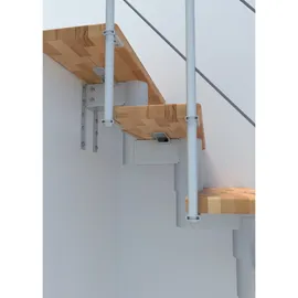 Minka Raumspartreppe Comfort TOP Weiß Geschosshöhe bis 312 cm