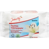 Jeden Tag Feuchtes Toilettenpapier Sensitive 70 Tücher | Parfümfrei, pH Hautneutral, 100% Biologisch abbaubar | für eine mildende und hygienische Reinigung (1er Pack)