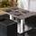 GGM Möbel Bistro Loungetisch 110 x 60 x 41 cm Light Wenge/Edelstahl