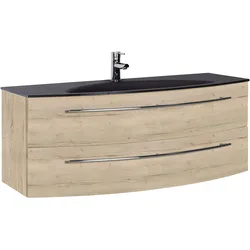 Waschtisch MARLIN "3040", weiß (eiche struktur weiß, eiche struktur weiß), B:120,4cm H:90cm T:47,9cm, Waschtische, Breite 120,4 cm
