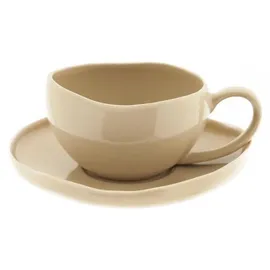 Almina Wave Biscuit Kaffeeservice 12-tlg. beige/braun