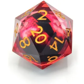 glassstaff Crit Stones Blood Iris 33mm Floating Eye D20