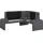 Home Affaire Bologna 180 x 84 x 140 cm Struktur grob langer Schenkel links dunkelgrau