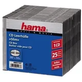 Hama CD/DVD/Blu-Ray Leerhülle schwarz (Packung mit 25)