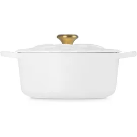 Le Creuset Signature Bräter 26 cm rund weiß