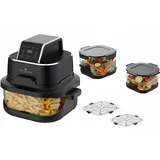 KeMar Kitchenware KHF-400 Heißluftfritteuse schwarz