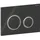 Geberit Sigma50 Betätigungsplatte rund schwarzchrom/schwarz