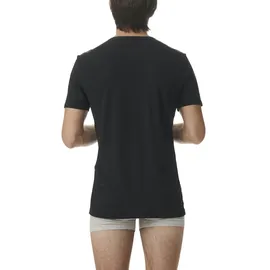 adidas 2er Pack Crew Neck Shirt Active Flex Cotton Schwarz L