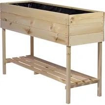 Dobar Hochbeet XL 117 x 40 x 78 cm Natur