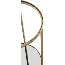 Haku-Möbel Beistelltisch Goldgelb Transparent Ø 39 x 55 cm