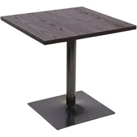 Mendler Bistrotisch HWC-H10, Bartisch Thekentisch, Industrial Gastro Metall Ulme