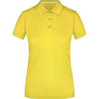 James & Nicholson Damen Poloshirt High Performance Funktionspolo gelb,
