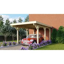 Karibu Classic Einzel 1 2,50 x 3,96 m kdi inkl. PVC-Dachplatten