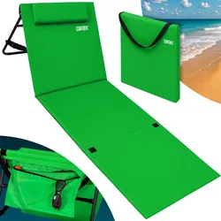 Strandmatte Grün 158x56x46cm gepolstert