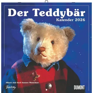 Neumann Der Teddybär 2026 - Broschürenkalender - Wandkalender - Format 30 x 30 cm