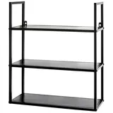 mömax Wandregal 100 x 20 x 20 cm Schwarz
