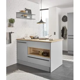 BASIC by Balculina Kücheninsel Denver 145 cm grau