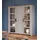Forte Highboard Bohol 151,1 x 160,6 x 42 cm Grau / Weiß