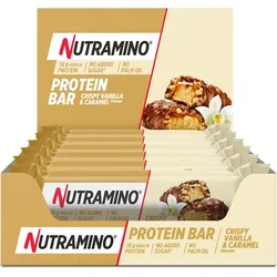 Proteinriegel - Dose Protein Bar (12x55g) - Vanille Karamell Einheitsfarbe 12 x 55 g