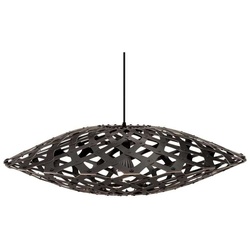 David Trubridge - Flax Pendelleuchte Ø80 Schwarz 2 Seiten - cm - 22 cm