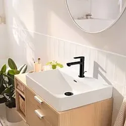 hansgrohe Rebris S 110 Waschtischarmatur 72519670 EcoSmart, CoolStart, mattschwarz