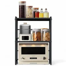 DanDiBo Ambiente Küchenregal Verstellbar 40-64 cm Schwarz