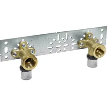 Pipetec 2x Press-Wandwinkel 16x2 mm - 1/2'' auf Montageplatte