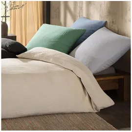 KAEPPEL Musselin Bettwäsche Uni grau