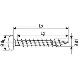 SPAX - Halbrundkopf, T-STAR plus Vg T20 4x30 BLAX,