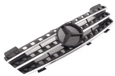 Kühlergrill für Mercedes ML W164 (2005–2008) – schwarz mit Chromleisten