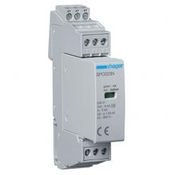 Hager SPC203N - Überspannungsableiter T3 1P+N Uc 264V In 5kA Up 1.25kV Kontakt