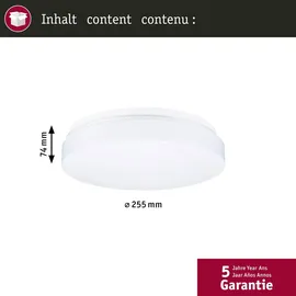 Paulmann Axin 1 E27 rund weiß