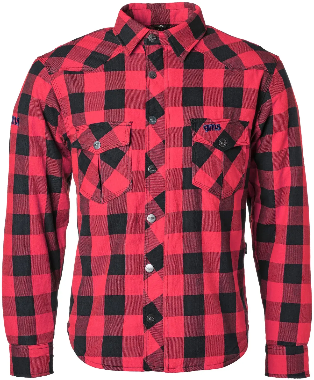 GMS-Moto Jaguar, chemise/veste textile - Noir/Rouge - M